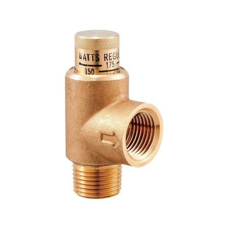 WATTS LF530-C3-4 0.75 in. Lead Free Brass MPT Expansion Relief Valve 4289260
